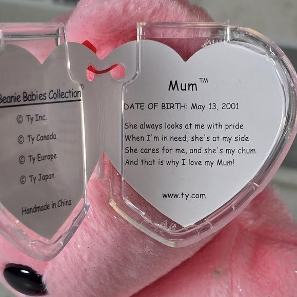 Ty - Mum - Pink Teddy Bear Plush Toy - Picture 3 of 5